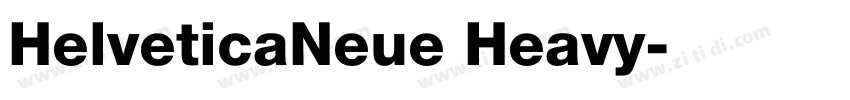 HelveticaNeue Heavy字体转换